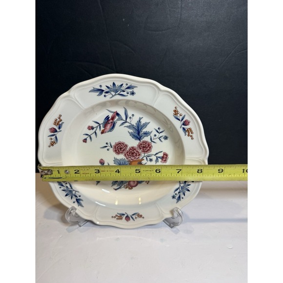 Wedgwood Williamsburg Potpourri NK510 Rim Soup Bowl 8.5" Floral England VTG - Picture 3 of 5